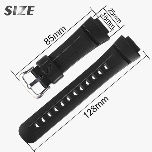 Waterproof Natural Resin Replacement Watch Band for Casio G-Shock G2900, G2900F, G2900BT in Saudi Arabia