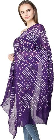 Dupatta from Jodhpur with Tie-dye Print in Saudi Arabia