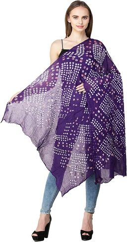 Dupatta from Jodhpur with Tie-dye Print in Saudi Arabia