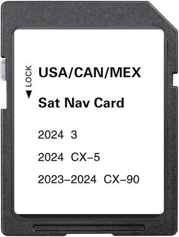 GPS Navigation SD Card Compatible with 2024 CX5 & 3, 2023-2024 CX90, USA/CAN/MEX Maps in Saudi Arabia