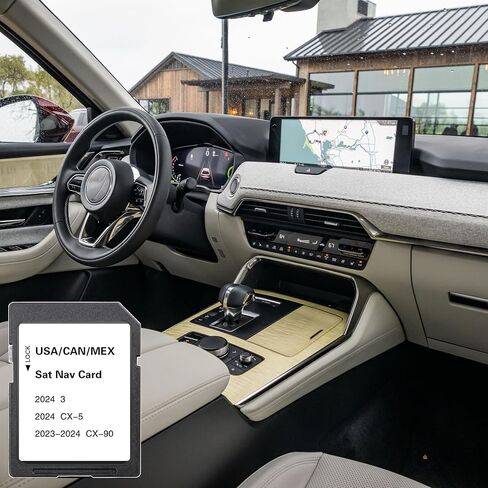 GPS Navigation SD Card Compatible with 2024 CX5 & 3, 2023-2024 CX90, USA/CAN/MEX Maps in Saudi Arabia