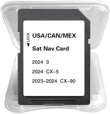 GPS Navigation SD Card Compatible with 2024 CX5 & 3, 2023-2024 CX90, USA/CAN/MEX Maps in Saudi Arabia