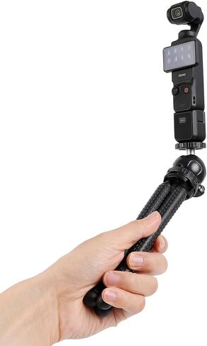 حامل ثلاثي القوائم مرن ومجموعة حامل ثلاثي القوائم صغير لسطح المكتب لـ DJI Osmo Pocket 3، Insta360 One X4 X3 X2 Go3، حامل ثلاثي محمول للسفر مع برغي 1/4-20 in Saudi Arabia