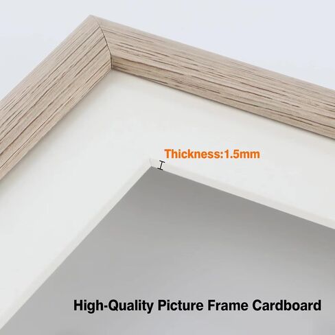 Anhow 8pcs 6x8 Picture Mats, Photo Frame Matting for 4x6 Mat Board Acid Free, Photo Mats 6x8 for 4x6 for Photo Frame/Posters Prints/Paintings - 1.5mm Thickness/Cream-Colored in Saudi Arabia