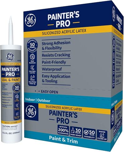 GE Painter's Pro Seal & Paint White, 10.1 Fl Oz, Cartridge in Saudi Arabia