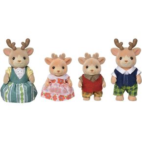 Calico Critters Reindeer Family, Set of 4 Collectible Doll Figures in Kuwait