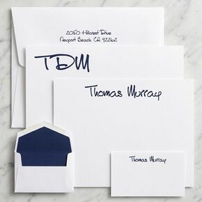 Somerset Personalized Stationery Set - Custom Raised Ink Stationery in Kuwait