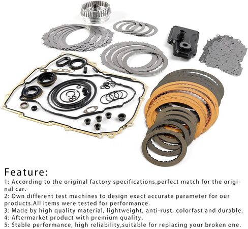 MAD HORNETS 6T40 6T45 Transmission Rebuild Kit Master less Steels For GM Gen 2 2012-up in Kuwait