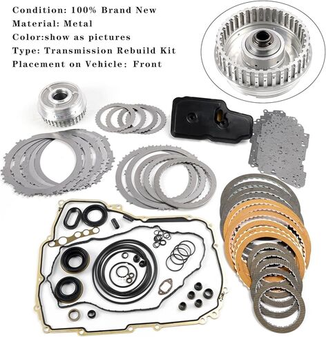 MAD HORNETS 6T40 6T45 Transmission Rebuild Kit Master less Steels For GM Gen 2 2012-up in Kuwait