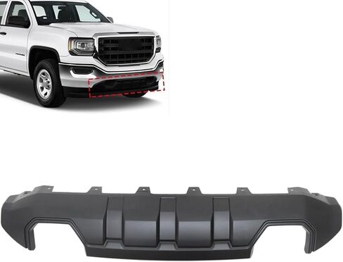 SecosAutoparts Bumper Lower Skid Plate Valance Cover Front Compatible with GMC Sierra 1500 2016 2017 2018 2019 Replace# GM1015123, 23243494 in Kuwait