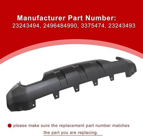 SecosAutoparts Bumper Lower Skid Plate Valance Cover Front Compatible with GMC Sierra 1500 2016 2017 2018 2019 Replace# GM1015123, 23243494 in Kuwait