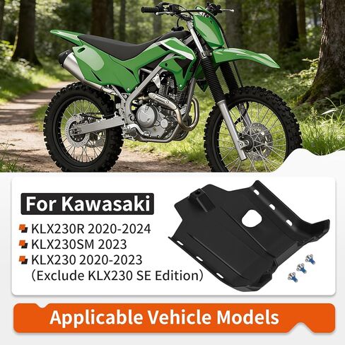 Skid Plate W/Bolt For Kawasaki KLX230 KLX230R KLX230SM （Exclude KLX230 SE）2020-2024 99994-1246 in Kuwait