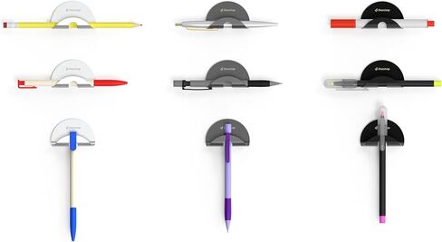 Dezctop DivMag Pen & Memo Holder 3 pcs per package (silver, grey, black) in Kuwait