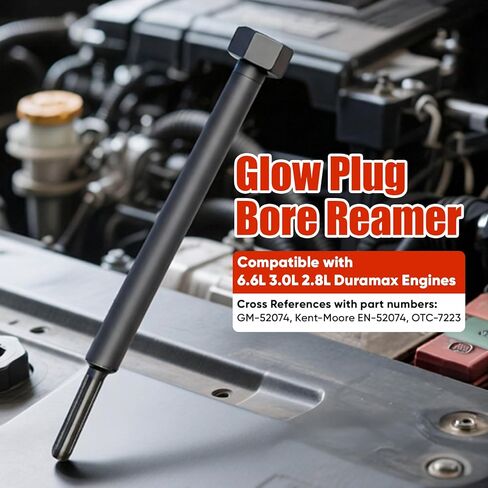 L5p Glow Plug Reamer، GM-52074، EN-52074 Glow Plug Bore Reamer متوافق مع محركات Duramax 6.6L 3.0L 2.8L، أداة توسيع قابس التوهج in Kuwait