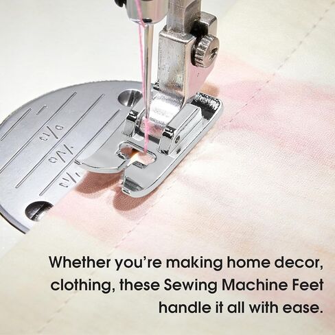9 Pcs Sewing Machine Presser Foot Kit, Sewing Machine Feet for Low Shank SewingMachine, Snap on Feet Compatible with Singer, Brother, Janome, Babylock, Juki, Kenmore in Kuwait