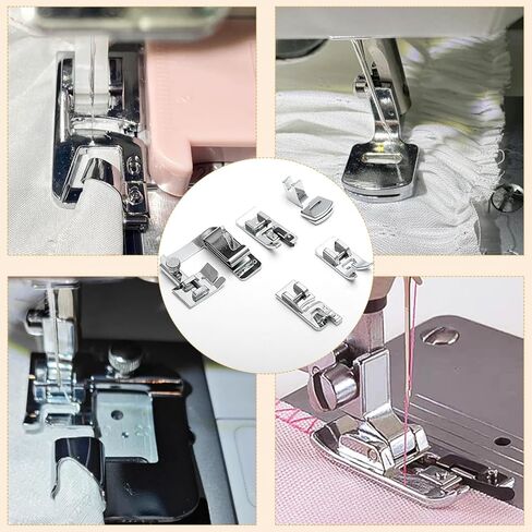 9 Pcs Sewing Machine Presser Foot Kit, Sewing Machine Feet for Low Shank SewingMachine, Snap on Feet Compatible with Singer, Brother, Janome, Babylock, Juki, Kenmore in Kuwait