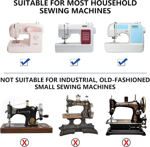 4 Pcs Rolled Hem Presser Foot Set for Sewing Machine - Universal Narrow Hemming Feet (0.11in-0.23in) - Stainless Steel Sewing Accessories Compatible with Brother Singer Low Shank Snap-On Machines in Kuwait