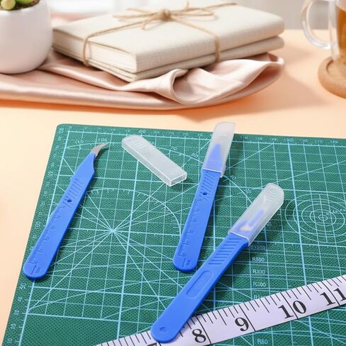 FAIRY CORA 10 Pcs Seam Rippers for Sewing, Blue Stitch Remover Tool with Protective Case and Anti-Slip Handle, Thread Cutter for Crafting Embroidery Buttonhole Opening Button Replacement in Kuwait