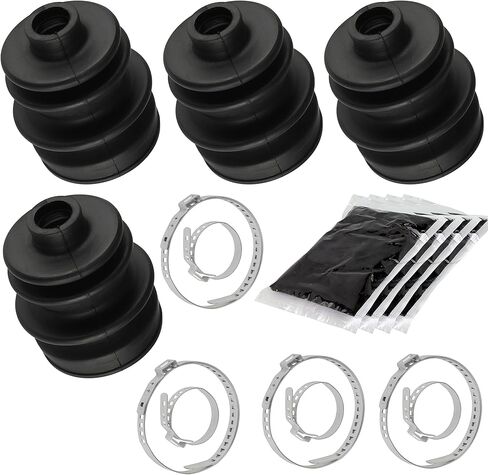 Caltric Rear Axle Inner Outer CV Boot Kit Compatible with Arctic Cat 700 4X4 2006-2010 / Prowler 550 650 2007-2009 in Kuwait