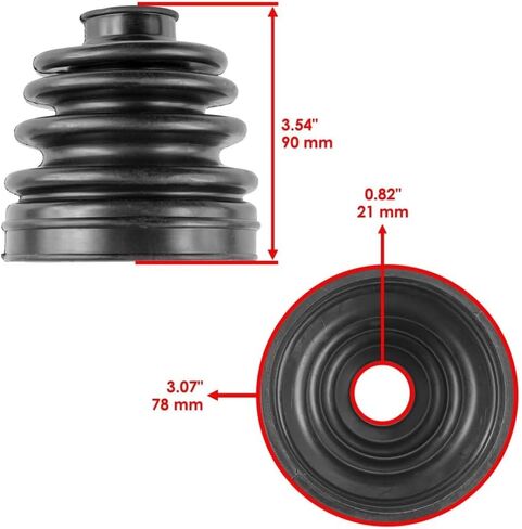 Rear Axle Inner CV Boot Kit w/Grease & Clamps Replacement for Polaris General XP 1000 2020-2023, Ranger, RZR Turbo, Sportsman, Can-Am Outlander Renegade – 2 Pack in Kuwait