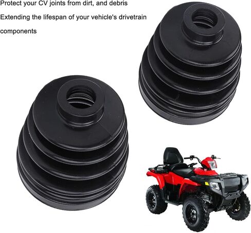 Rear Axle CV Boot Joint Kit, Rubber Dust Cover Boot Joint Replacement for Polaris Sportsman 500 HO EFI 4X4 in Kuwait