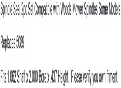 Replacement for Woods Spindle Seal Set Mower Spindles 5089 OEM in Kuwait