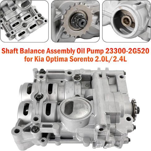 مضخة زيت تجميع عمود التوازن من Bruce & Shark 23300-2G520 لكيا أوبتيما سورينتو 2.0L/2.4L 2010-2014، لسيارة Hyundai Sonata Azera 2.0L/2.4L 2012-2014 in Kuwait