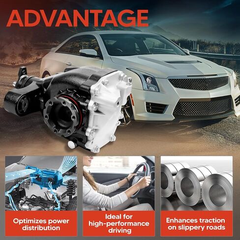84110751 مجموعة الناقل التفاضلي للمحور الخلفي متوافقة مع كاديلاك Cts 2014-2019، نسبة 3.27 AWD، استبدل OE 23156300، 85571694 in Kuwait