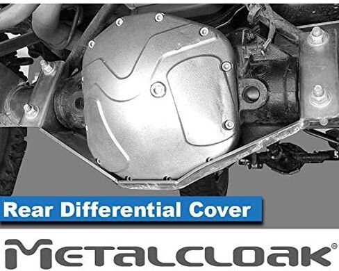 Rear Diff Cover [M220|3rd Gen D44] Rubicon Edition by Metalcloak, Compatible with JL Wrangler and JT Gladiator, Made with Ductile Cast Iron for Pure Protection, Comes Without Coating, Easy Install in Kuwait