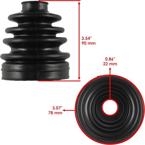 Caltric Rear Axle Inner Outer Cv Boot Kit Compatible with Polaris 2204102 in Kuwait