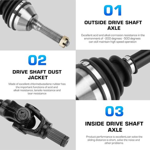 Front Left or Right CV Axle Shaft for Polaris Sportsman 400/500HO/ATP 330/ATP 500HO 2004, for Sportsman 600 Twin/700 Twin/Magnum 330 2003 2004, Replace for 1380199, 1380218, 1pcs in Kuwait