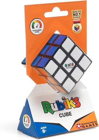 لغز مكعب روبيك 3x3، المنتج الأصلي، يتضمن ملصقات تعديل قابلة للإزالة للتخصيص، لعبة للأطفال من سن 8 سنوات فما فوق in Kuwait