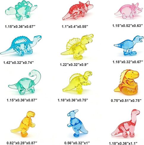 240 PCS Mini Dinosaur Toys for Kids, Counting and Sorting Dinosaur Counters, Preschool Math Manipulatives for STEM Activities, Educational Learning Toy Set, Easter Egg Fillers with Storage Box in Kuwait