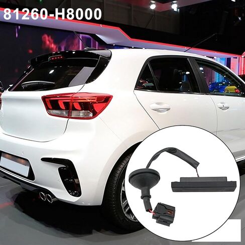 مفتاح مقبض الباب الخلفي لسيارة Kia Rio 2018-2023 متوافق مع 81260-H8000، قطعة غيار ABS سوداء in Kuwait
