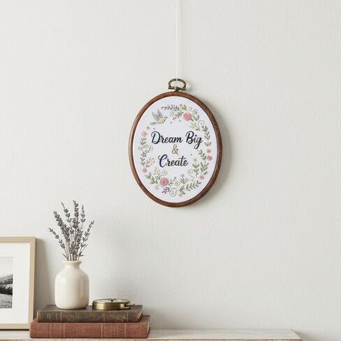 2Pcs Small Embroidery Hoop 4.7in, Imitated Wood Embroidery Hoop, Cross Stitch Hoops Embroiderys Frame for Art Craft Sewing Handy DIY Ornaments Decoration in Kuwait
