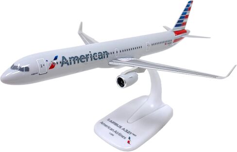 American (13-Cur) A321neo 1:200 - Plastic Snap-Fit Model Airplane - Collectible Replica of American Airlines Aircraft - Part# AAB-32100H-017 in Kuwait