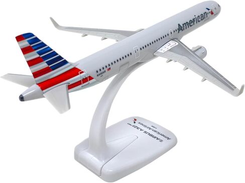 American (13-Cur) A321neo 1:200 - Plastic Snap-Fit Model Airplane - Collectible Replica of American Airlines Aircraft - Part# AAB-32100H-017 in Kuwait