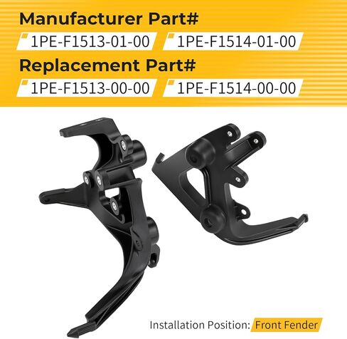 M MATI Left Right Headlight Brackets Fender Stay for Yamaha Rapto-r 700 YFM700 YFM700R 2013-2025 1PE-F1513-01-00 1PE-F1514-01-00 in Kuwait