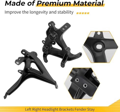 M MATI Left Right Headlight Brackets Fender Stay for Yamaha Rapto-r 700 YFM700 YFM700R 2013-2025 1PE-F1513-01-00 1PE-F1514-01-00 in Kuwait