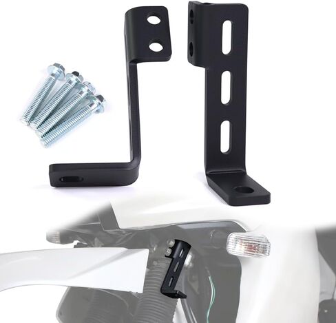 Motorcycle Auxiliary Light Mount Fit for KLR650 2008-2024, Fog Light Rack Spotlight Bracket Holder in Kuwait