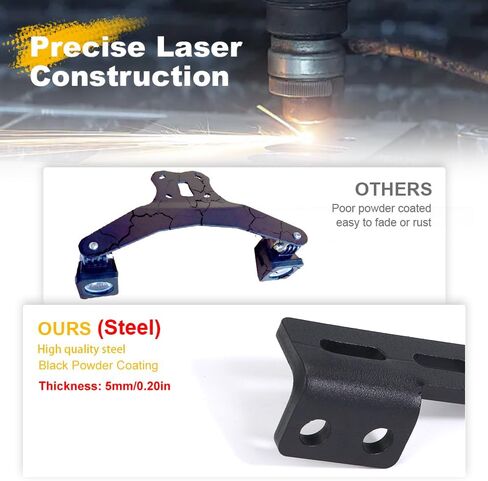 Motorcycle Auxiliary Light Mount Fit for KLR650 2008-2024, Fog Light Rack Spotlight Bracket Holder in Kuwait