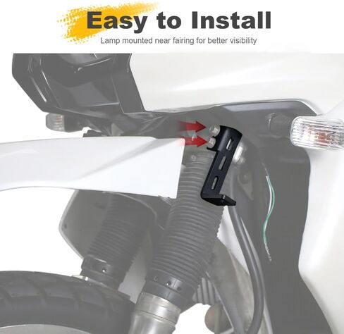 Motorcycle Auxiliary Light Mount Fit for KLR650 2008-2024, Fog Light Rack Spotlight Bracket Holder in Kuwait