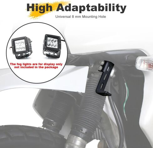 Motorcycle Auxiliary Light Mount Fit for KLR650 2008-2024, Fog Light Rack Spotlight Bracket Holder in Kuwait