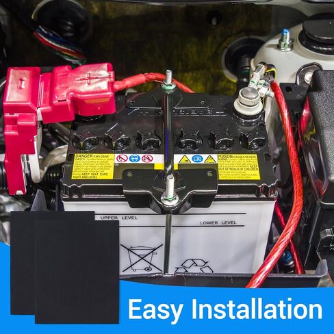 4 قطع حصيرة حماية البطارية، 8 × 12 بوصة، حصيرة امتصاص حمض البطارية، حصيرة البطارية مناسبة لصناديق البطاريات المقاومة للصدمات في السفن والمركبات الترفيهية والشاحنات in Kuwait