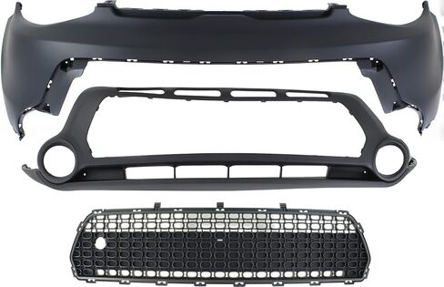 Garage-Pro Bumper Cover KIT Compatible with Kia Soul 2014-2016 For Models With Two Tone Paint Upper - Primed, Lower - Textured Front, Upper and Lower in Kuwait