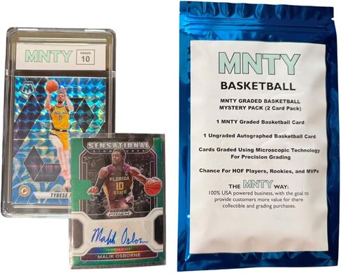 MNTY Basketball Card Graded Mystery Pack, 1 Graded MNTY Card, 1 Ungraded Autograph Card in Kuwait