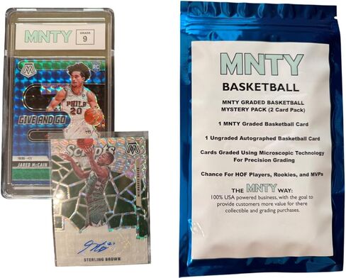 MNTY Basketball Card Graded Mystery Pack, 1 Graded MNTY Card, 1 Ungraded Autograph Card in Kuwait