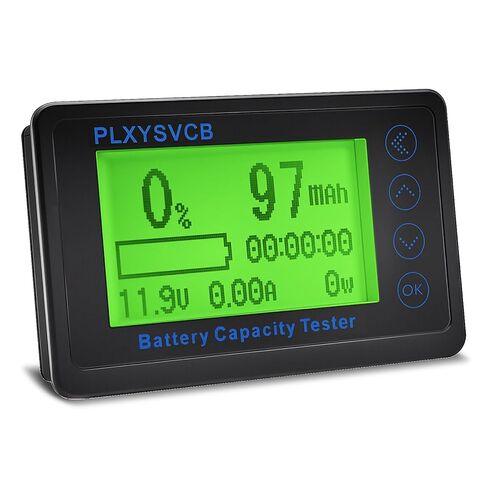 شاشة بطارية 500 أمبير مع تحويلة، شاشة LCD خلفية RV، إنذار قابل للبرمجة بجهد عالي ومنخفض، شاشة بطارية 10 فولت - 120 فولت لدراجة نارية RV وعربة الغولف والشاحنات والقوارب ولوحة شمسية in Kuwait