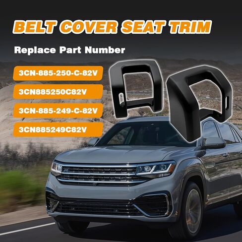 حزام غطاء المقعد متوافق مع VW/Volkswagen Atlas 2018-2024 استبدل 3CN-885-250-C-82V، 3CN885250C82V، 3CN-885-249-C-82V، 3CN885249C82V in Kuwait