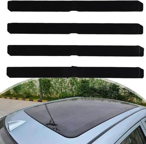 4 Piece Roof Rail Cover for Opel Astra H Black Plastic Fit Front and Rear Direct Replacement for Model 51 87 877/51 87 878 in Kuwait
